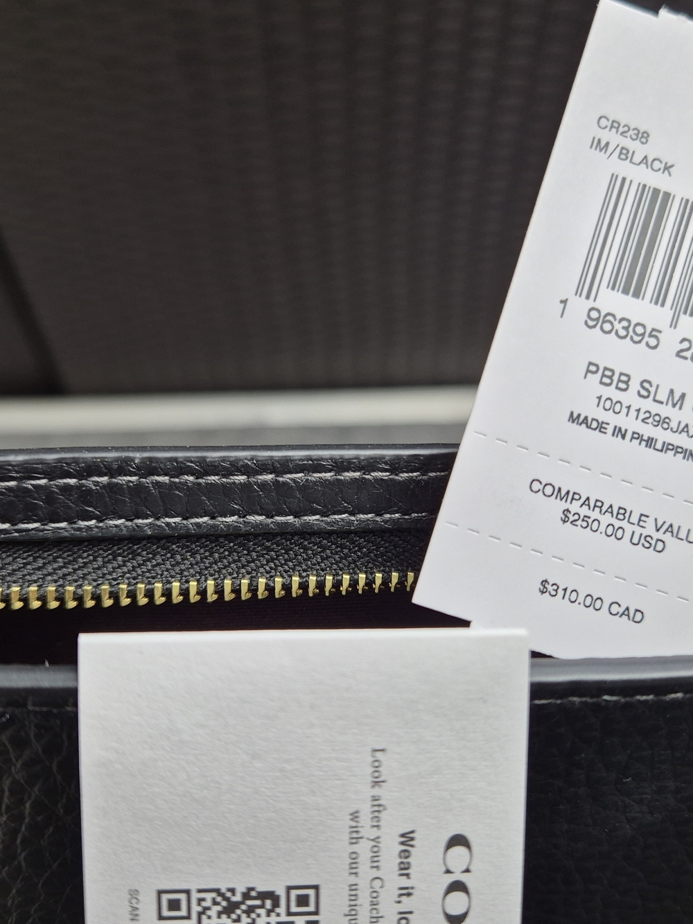 Coach Black Leather Crossbody with Gold Hardware - Picture 3 of 5